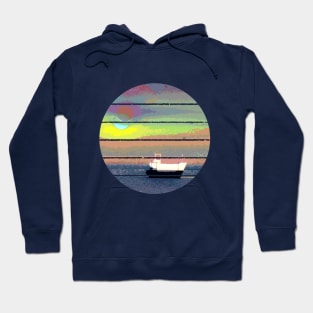 Ship in the sunset Hoodie